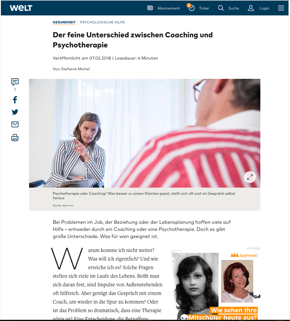 Fachbeitrag von Nina Meier aus Hamburg zu Coaching und Persönlichkeitsentwicklung.
